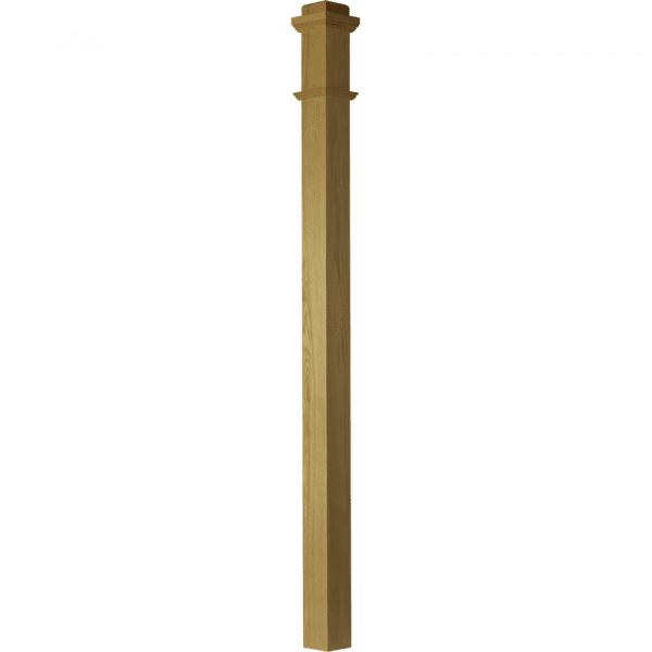 4075 Solid box newel post 3 1/2" x 58"