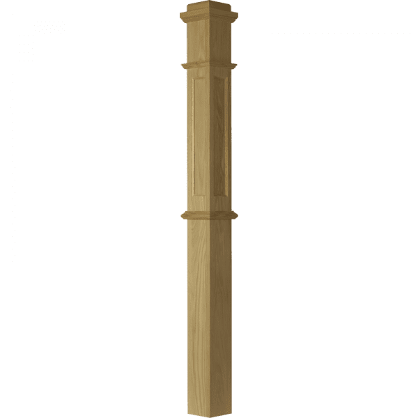 4375 Actual Flat Panel box newel post 4 3/4" x 62"