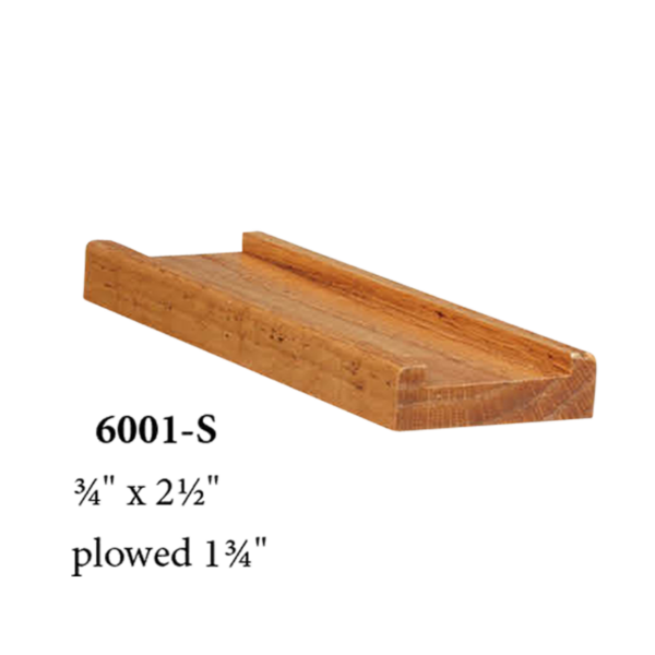 6001-S contemporary style shoerail 1.75" plow