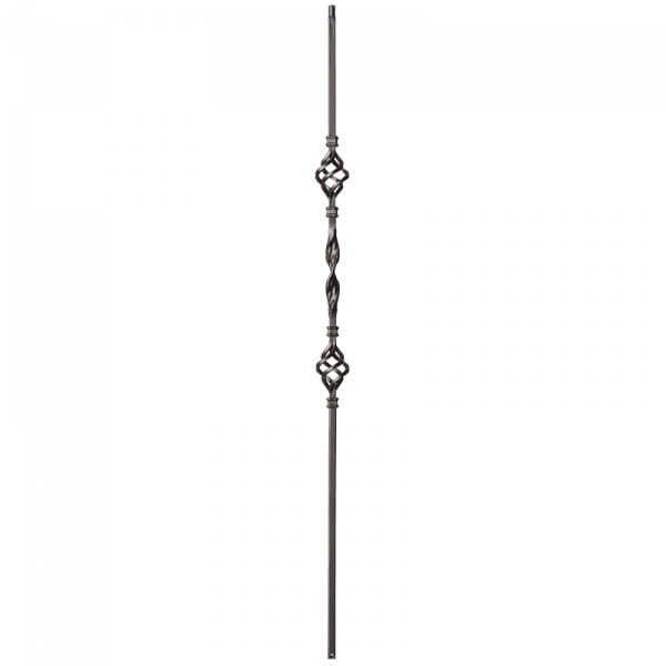 9013RS Single Ribbon and Double basket Iron balusters 1/2" bar