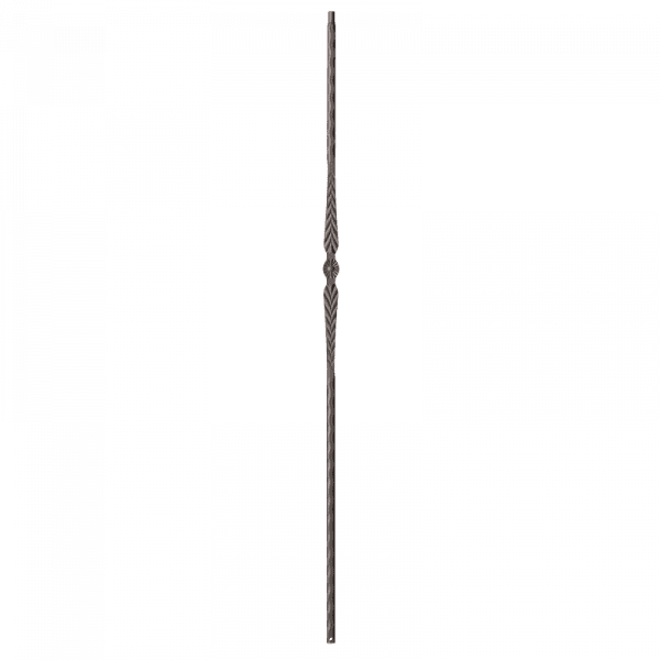9021HE single ball hammered edge Iron balusters 9/16"