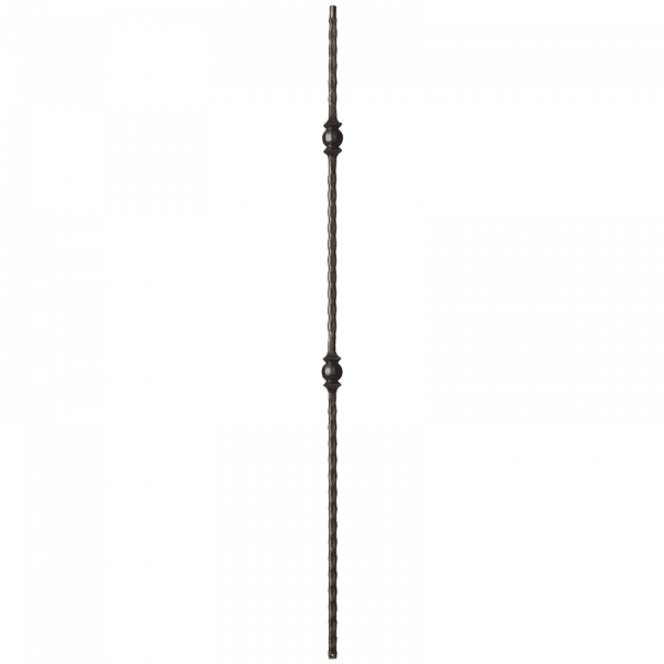 9033HF Double ball with hammered Face Iron balusters 9/16"