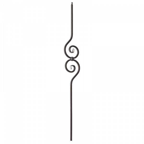 9090TB Spiral scroll Iron balusters 1/2" bar