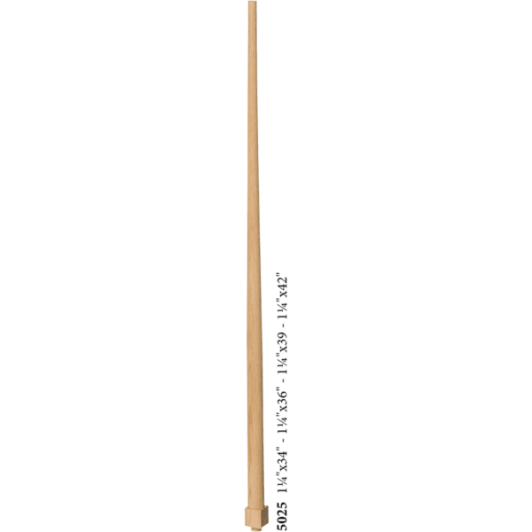 5025 Tapered Dowel colonial baluster 1.25" doweled