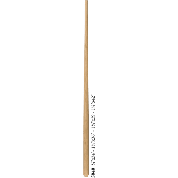 5040 Tapered Dowel colonial baluster 1.25" doweled