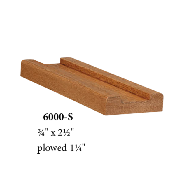 6000-S contemporary style shoerail 1.25" plow