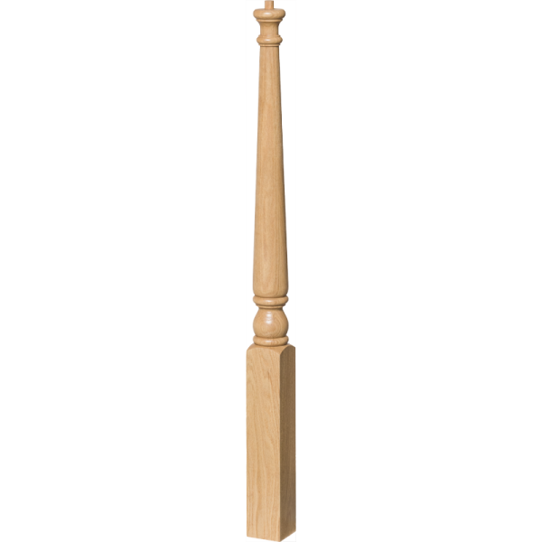 4010 Colonial Style 3" Starting Position Pin Top Newel Post